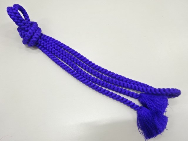 JAPANESE KIMONO / HANDTIED OBIJIME CORD 